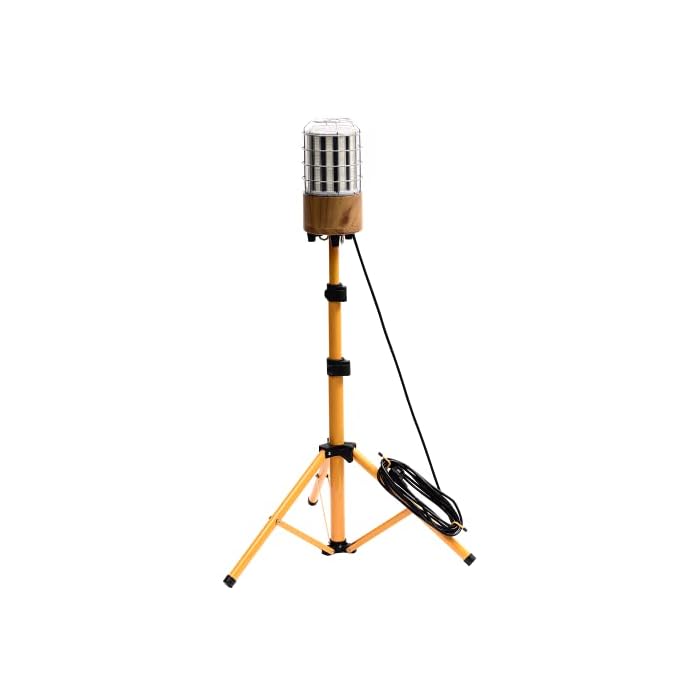 14000 Lumen Led Work Light with Tripod Stand 100W Led Jobsite Work Light with Telescoping Tripod 360? Lighting Angle (Transparent Cover 100W 14000 lumens)