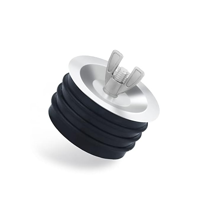 4 inch Sewer Cleanout Cap, Practical Expansion Pipe Plug Durable Sewer Pipe Plug Sewer Cleanout Cover Mechanical Test Plug with Wing Nut Suitable for Most Pipes Sink Pools