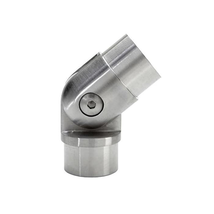 44-732A/1H Satin (Brushed) Stainless Steel Adjustable Flush Ell