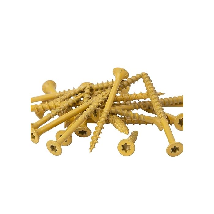 Deck Screws 3 Inch, 400 PCS LIONMAX #9 x 3? Star Drive Exterior Deck Screws for Outdoor Deck, Tan Coated Wood Screws, Rust Resistant, T-25 Drive Bit Included