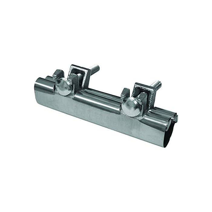 Eastman 1/2 Inch IPS Pipe Repair Clamp, 6 Inch Length, Stainless Steel, 45188