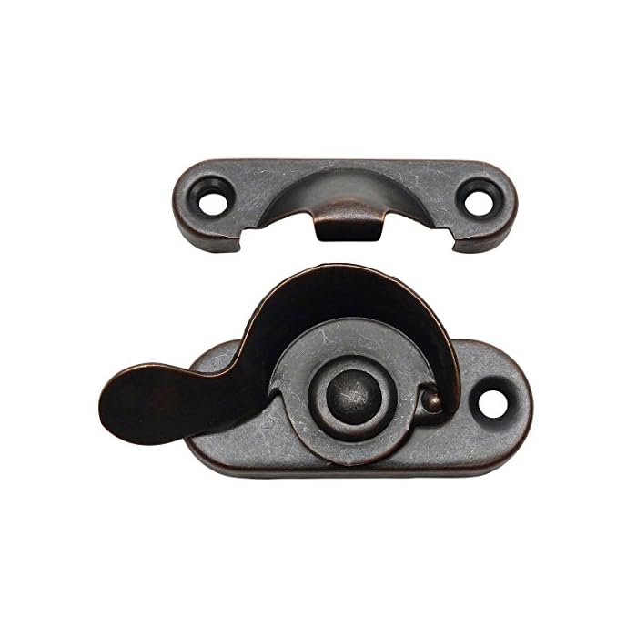 10 Pack ? Designers Impressions 53706 Oil Rubbed Bronze Window Sash Lock